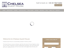 Tablet Screenshot of chelseaguesthouse.co.uk